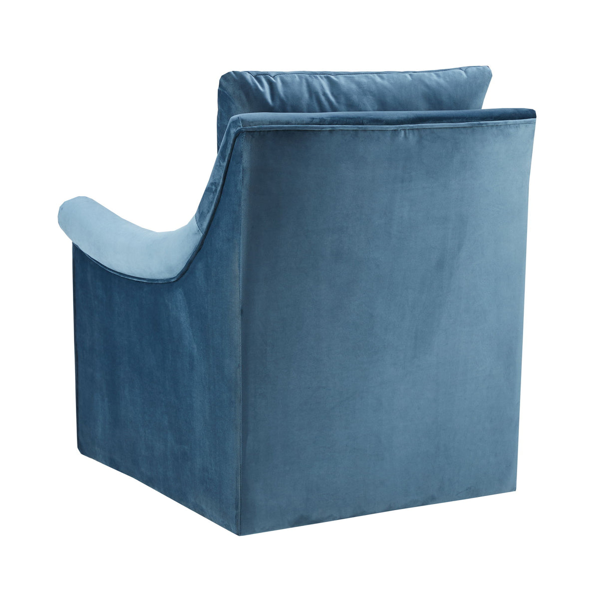 Deanna - Upholstered Swivel Accent Chair - Blue