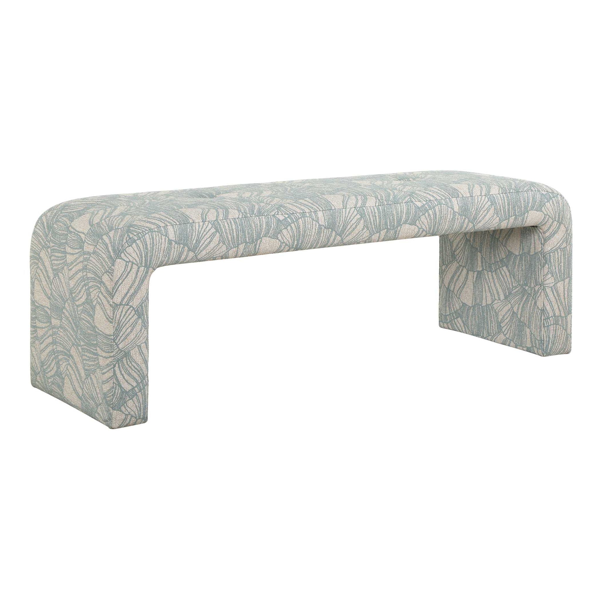 Amie - Bench - Spa Blue