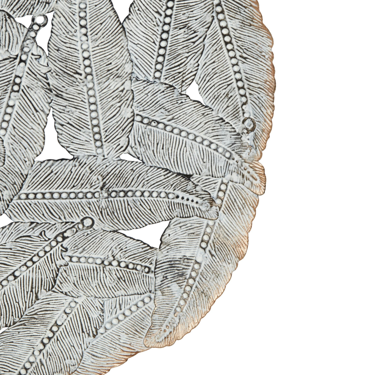 Rossi - Feather Painted Round Wall Decor (Set of 3) - Blue