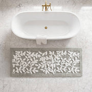 Serene - 60" x 24" Cotton Tufted Bath Rug - Gray