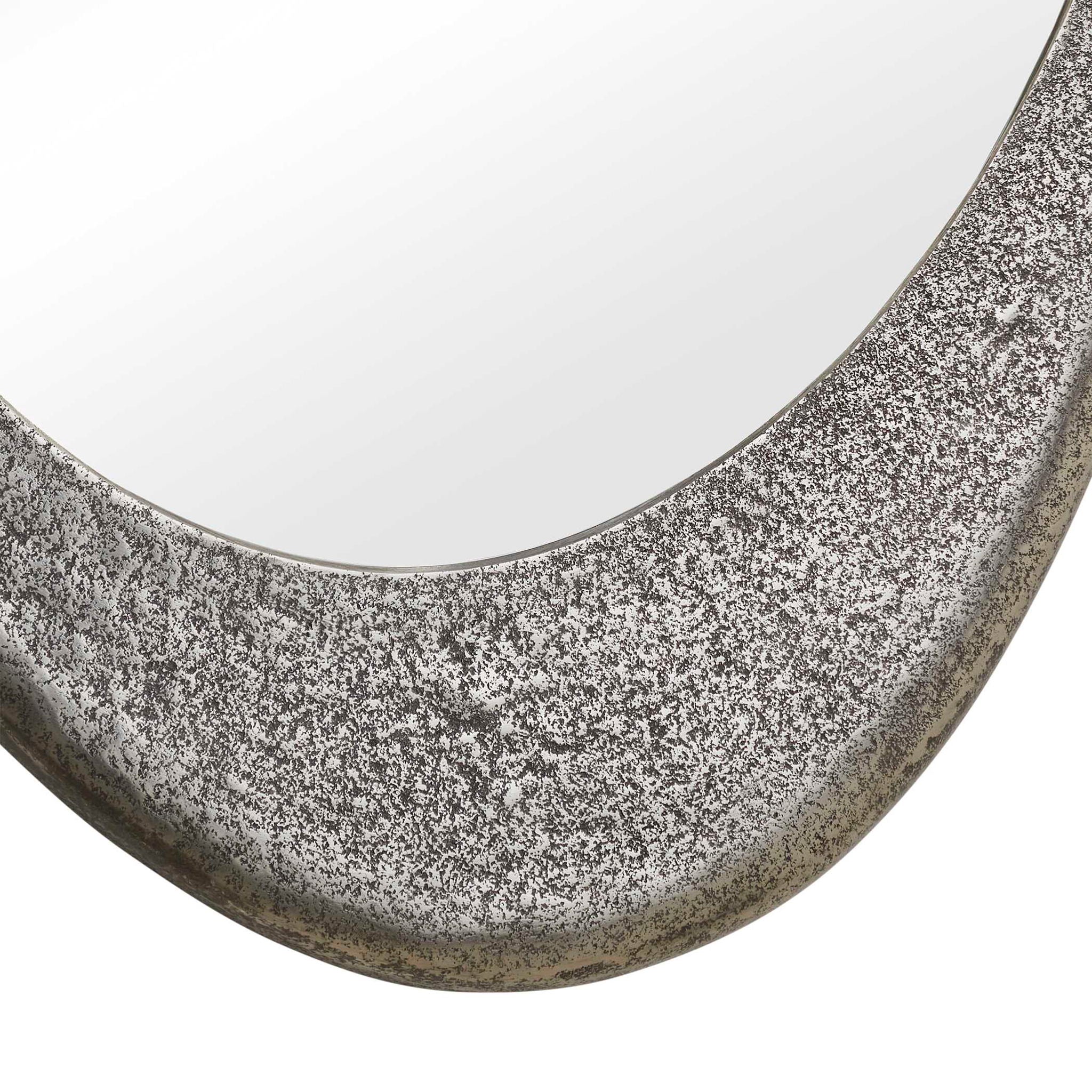 Schiller - Oval Mirror - Antique Nickel