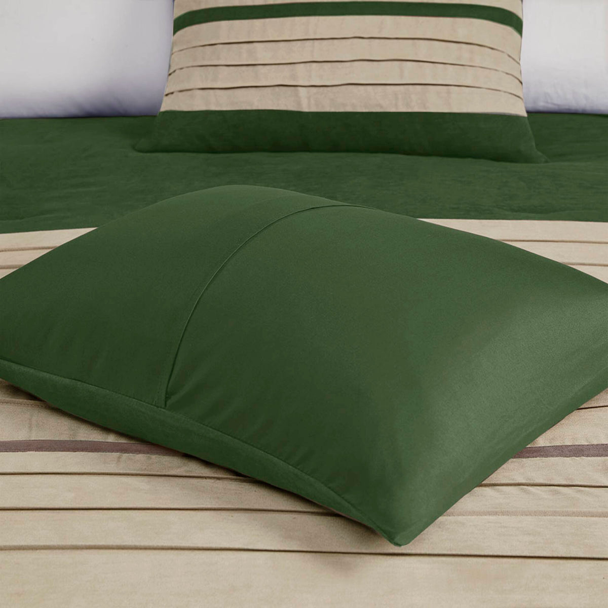 Palmer - King Piece Comforter (Set of 7) - Green