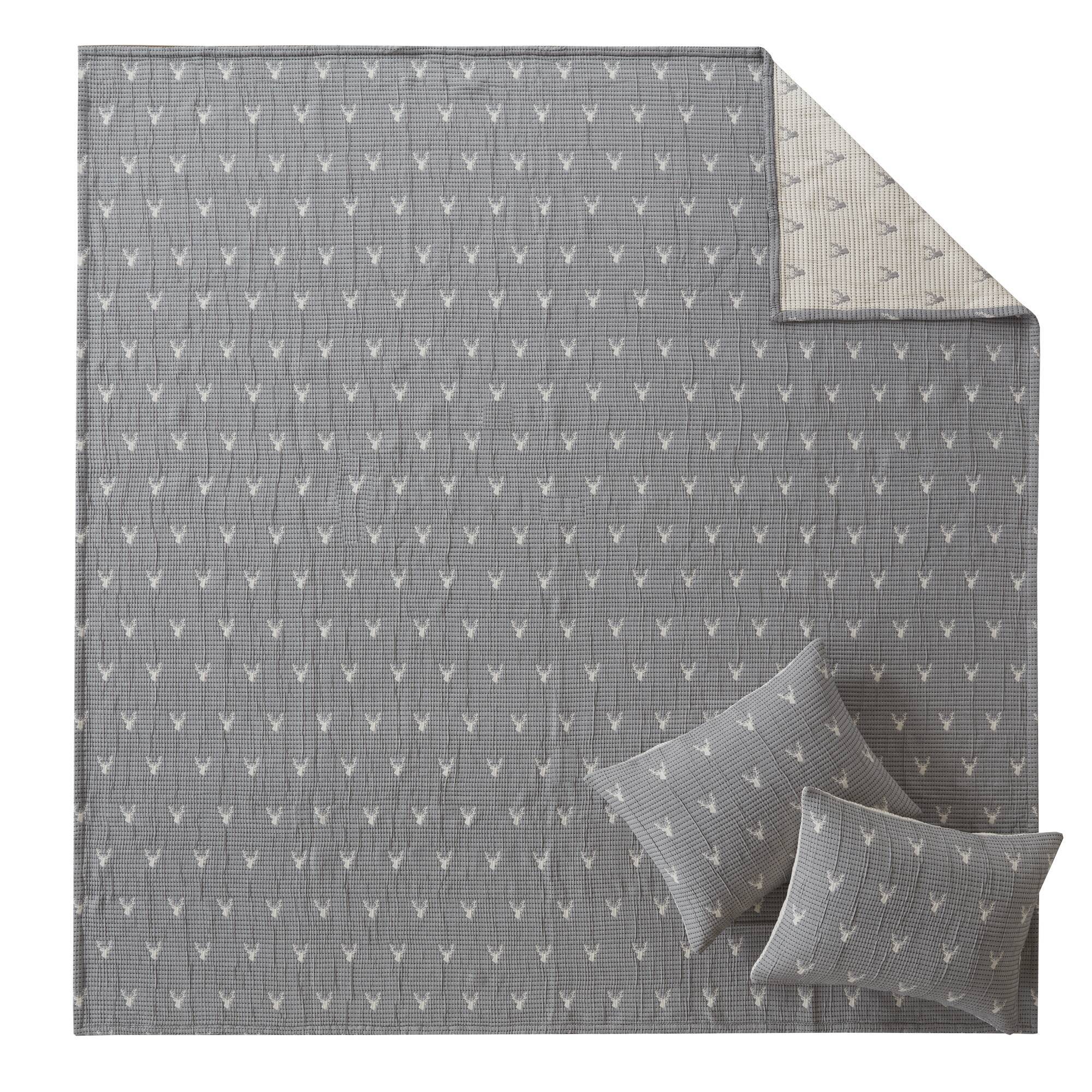 Keystone - Full/Queen Coverlet Set - Gray