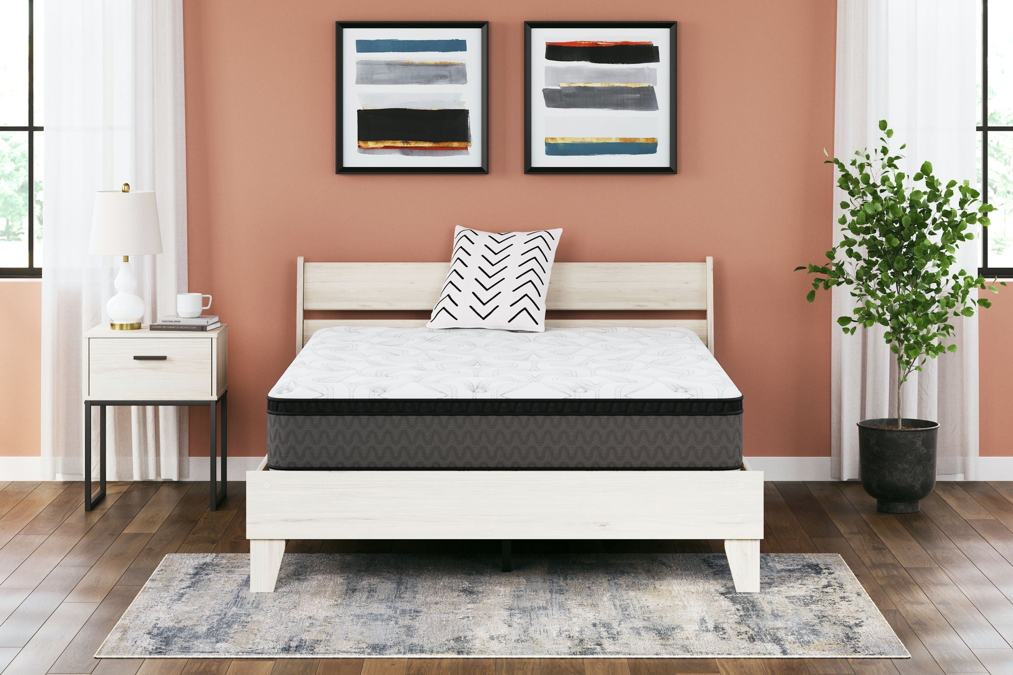 12 Inch Pocketed Hybrid - Queen Mattress - White