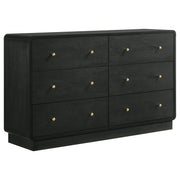 Burton - 6 Drawer Dresser Cabinet - Black
