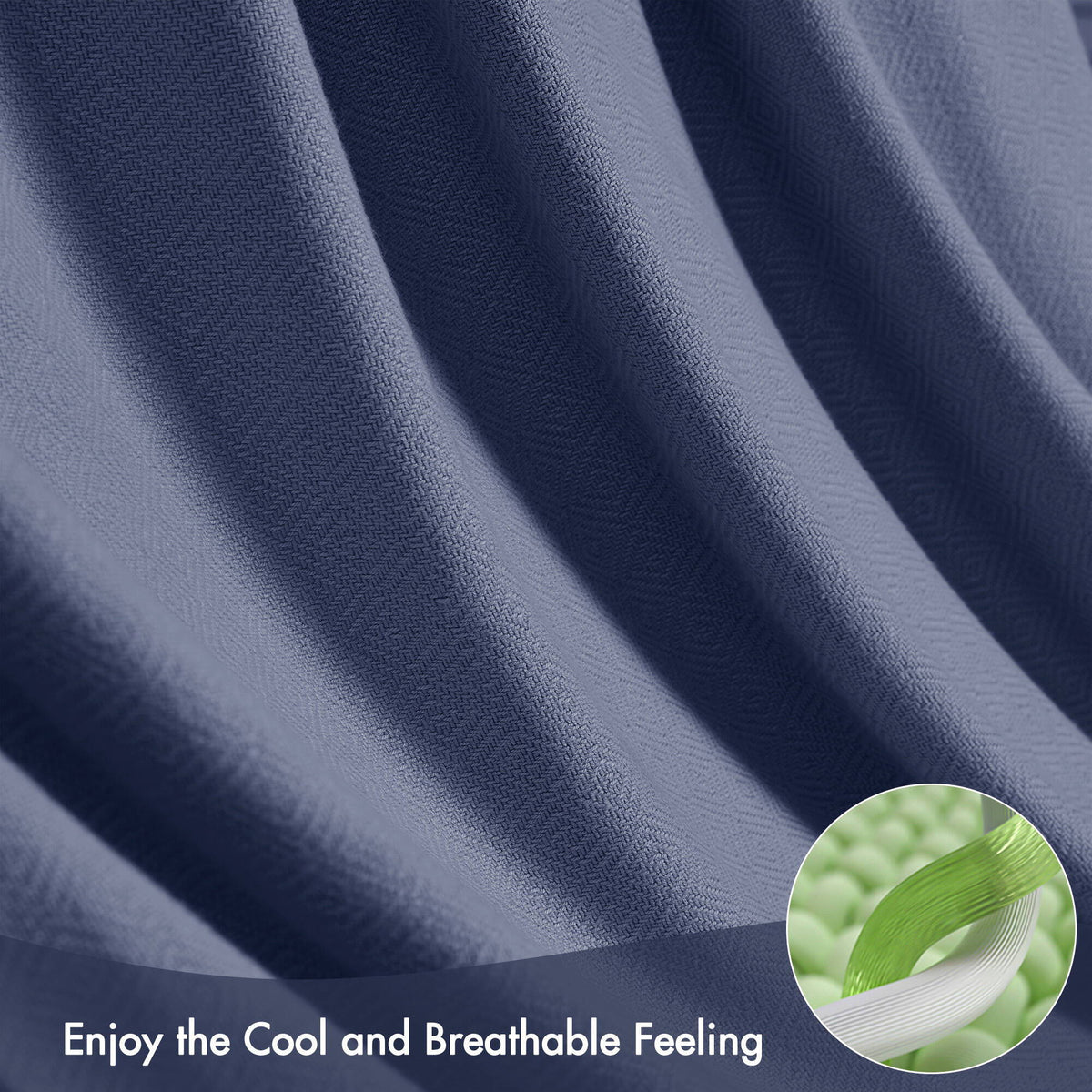Bamboo Cotton - Twin Rayon From Blanket - Navy