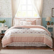 Dawn - California King 9 Piece Comforter Set - Blush