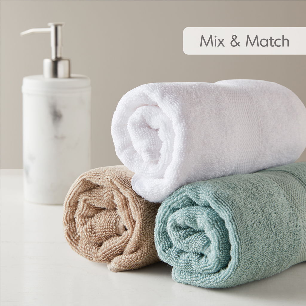 Premium Turkish Cotton 500GSM Plush 6 Piece Towel Set - Beige