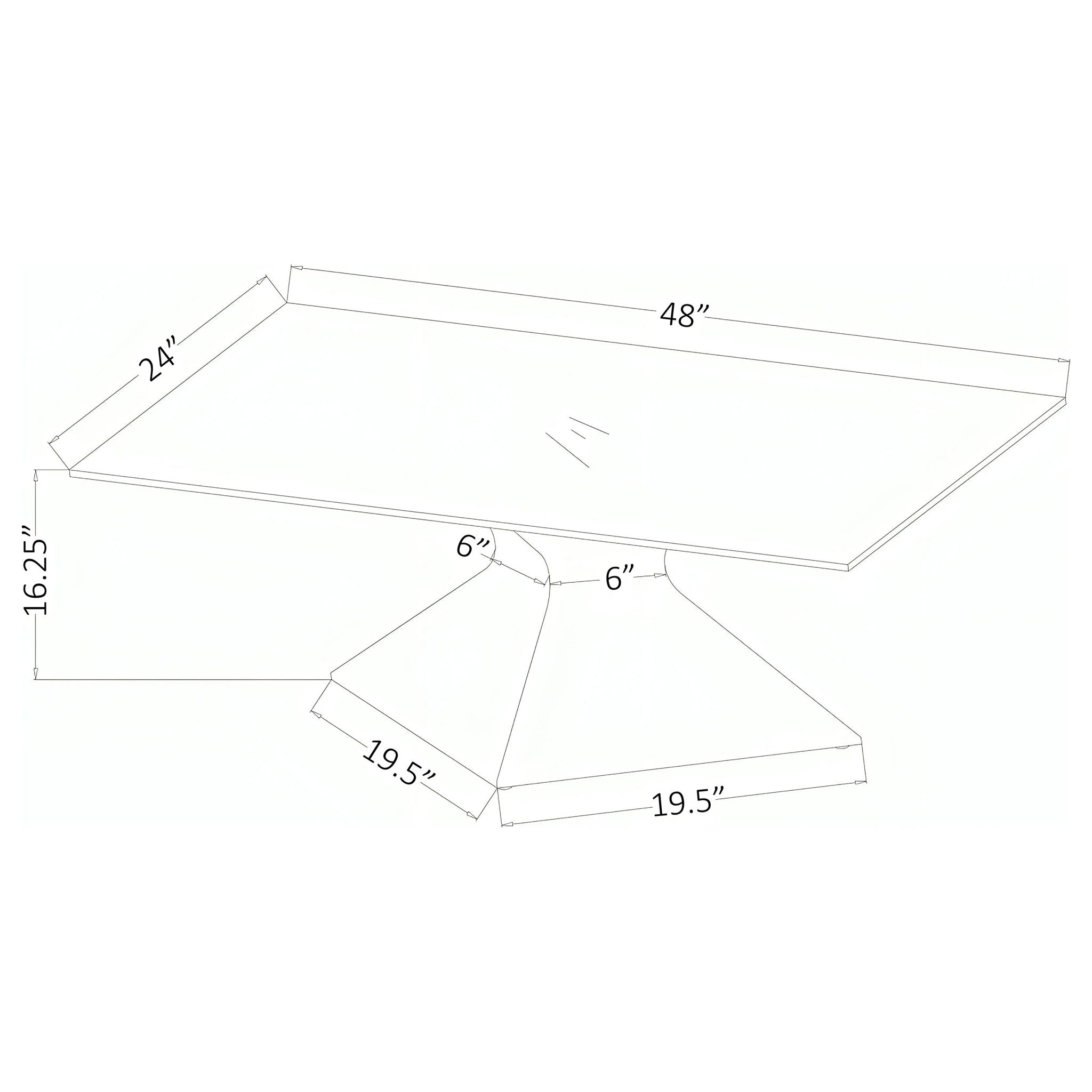 Exeter - Table With Glass Top