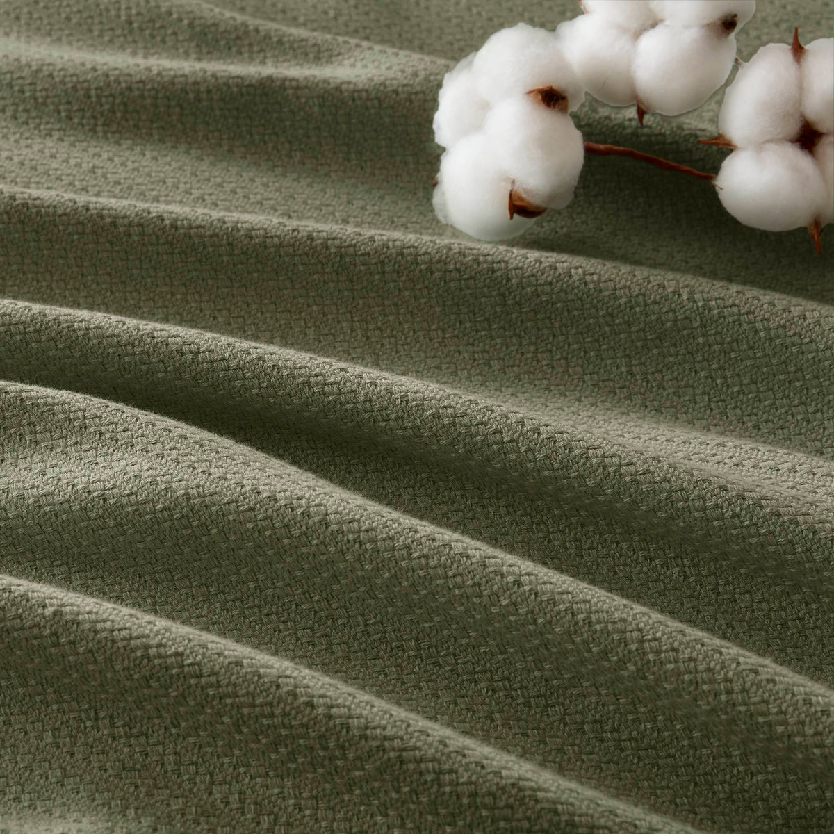 Liquid - Full/Queen Blanket - Olive Green