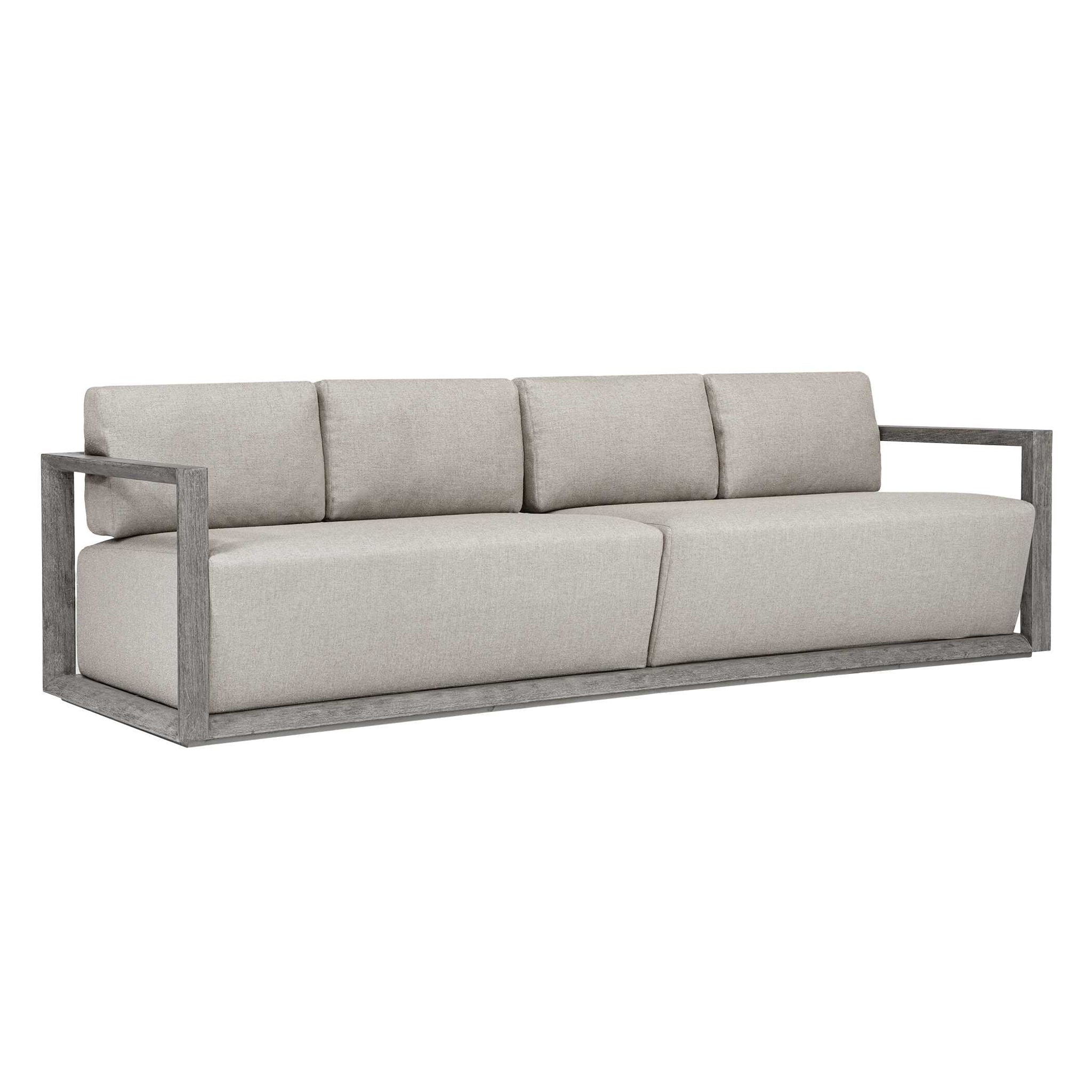 Remsen - Outdoor Large Sofa - Weathered Gray / Dove
