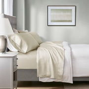 1000 Thread Count - Queen HeiQ Smart Temperature Blend 4 Piece Sheet Set - Ivory