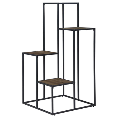 4 Tier Display Shelves - Black
