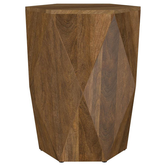 Zalika - Hexagonal Solid Mango Wood Table