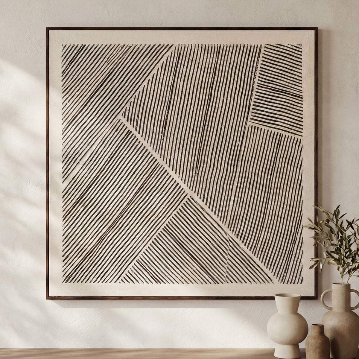 Fleet - Framed Painting - Multicolor