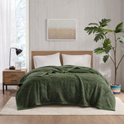 Burlington - King Berber Blanket - Green