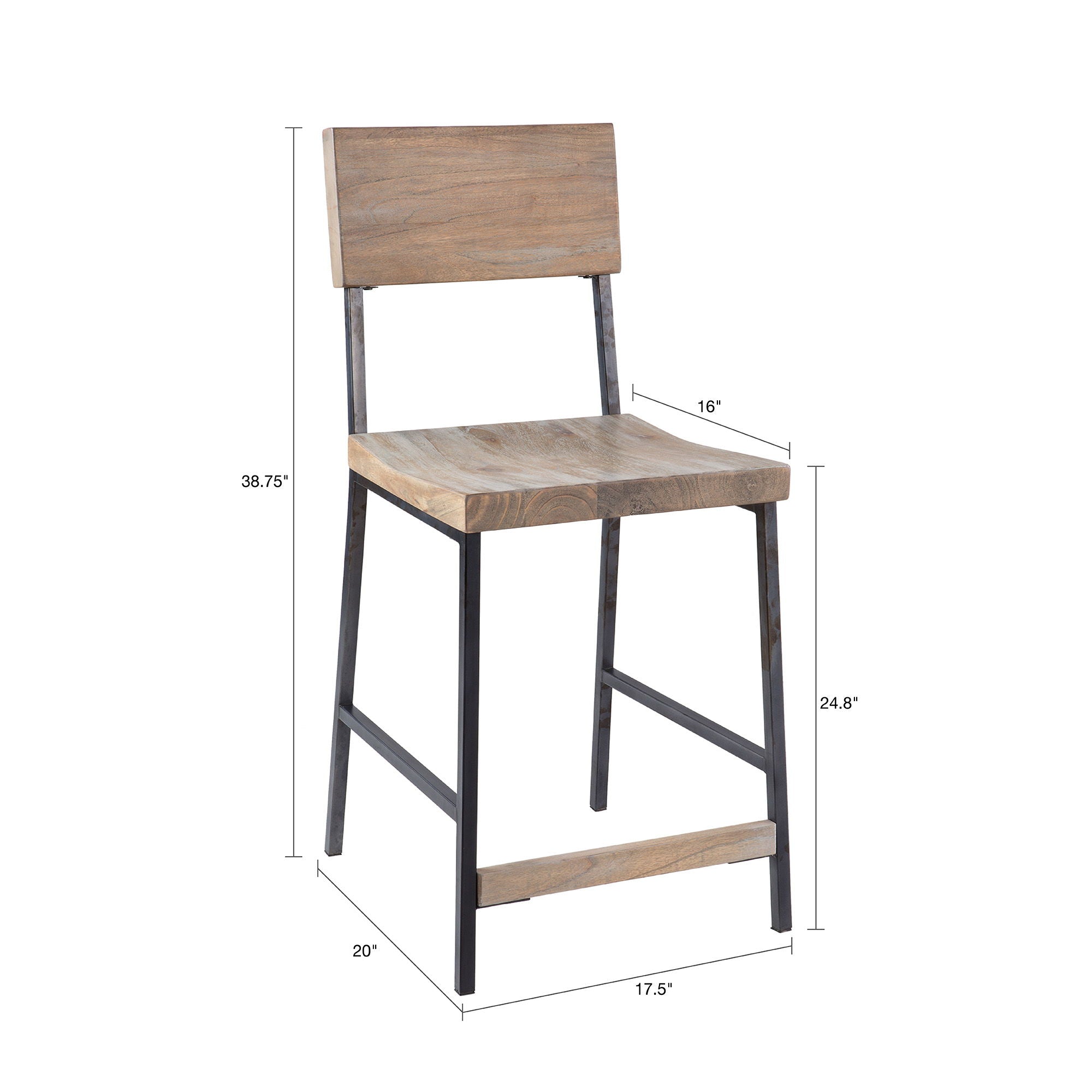 Tacoma - Counter Stool - Gray