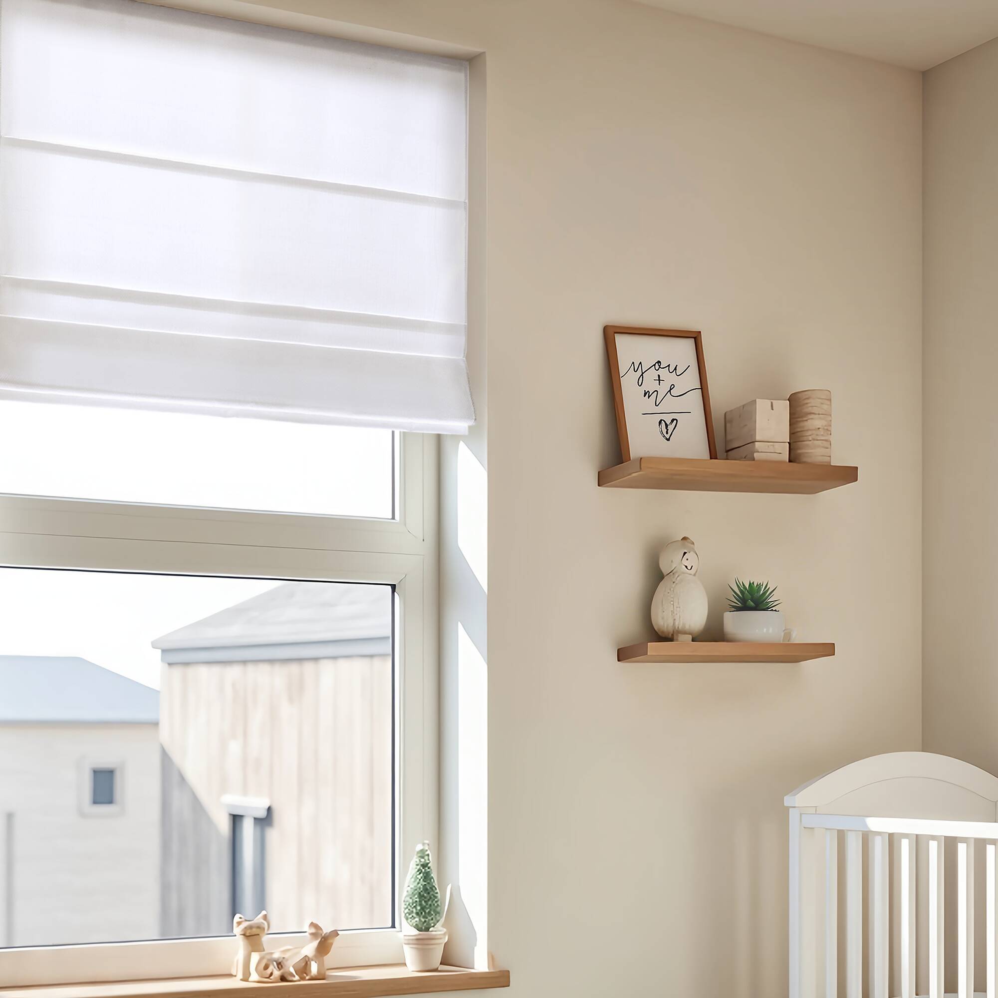 Galen Matte - 31x64" Cordless Roman Blind Galen Matte Fabric - Matte White