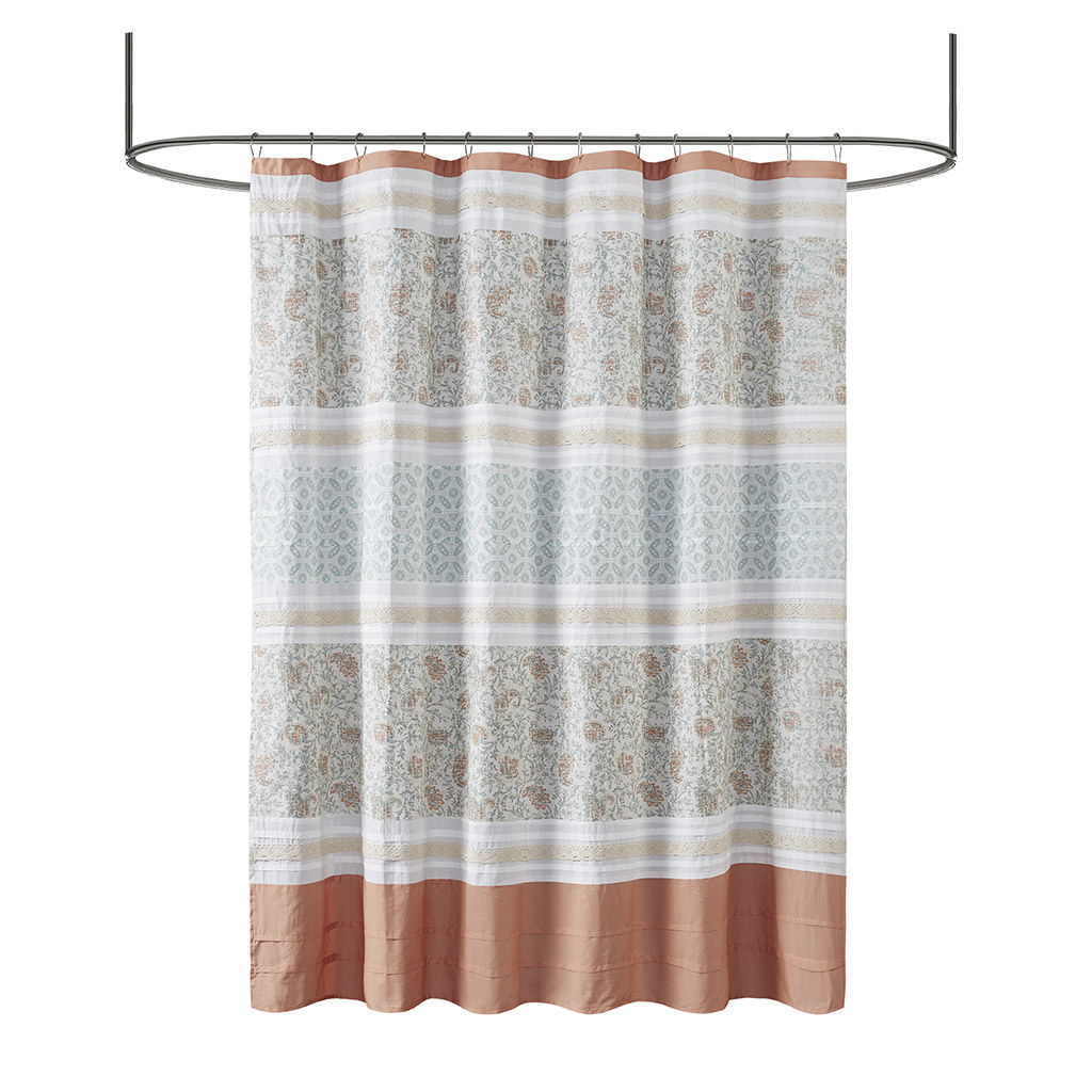 Dawn - Shower Curtain - Coral