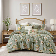 Salara - King Comforter Set - Green