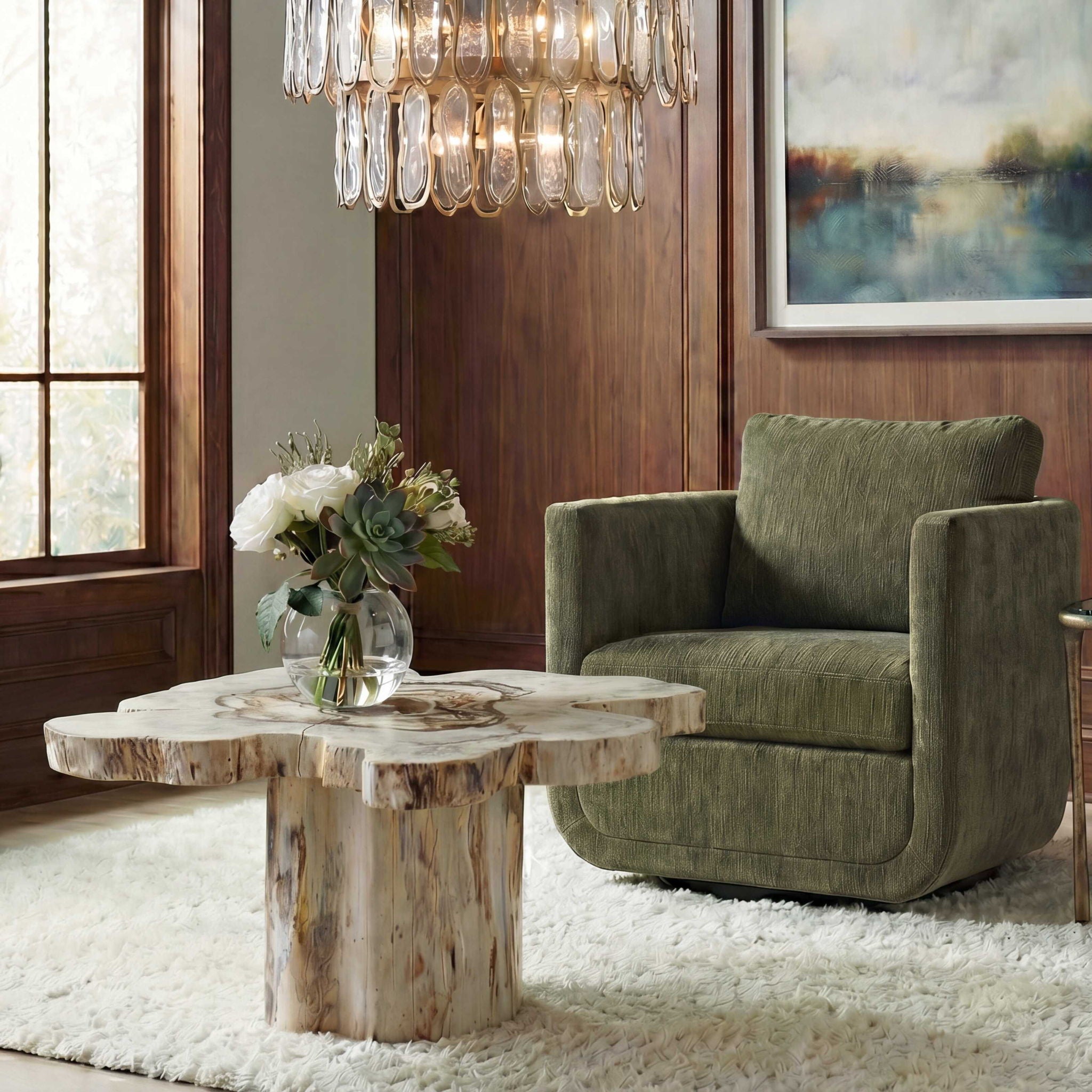 Anzalone - Solid Wood Coffee Table - Woodtone