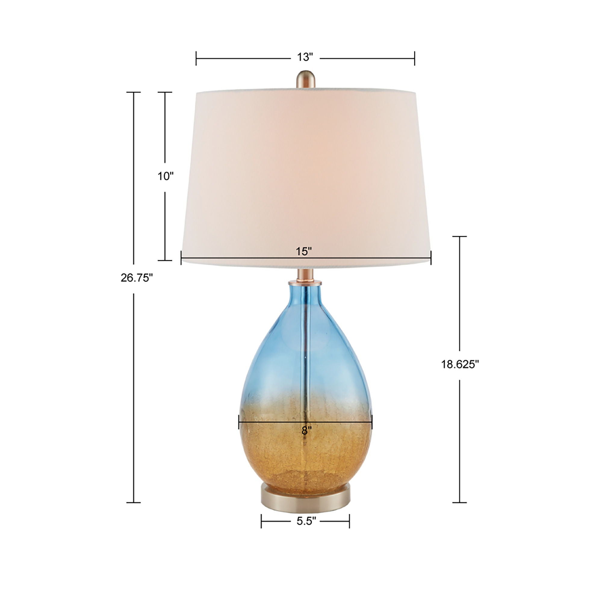 Cortina - Table Lamp (Set of 2) - Blue