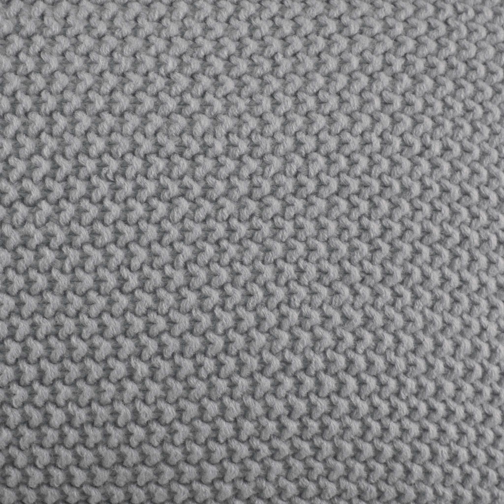 Bree Knit - Square Pillow Cover - Gray