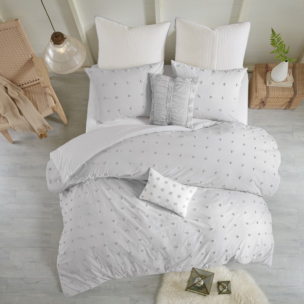 Brooklyn - King Duvet Cover Set - Gray