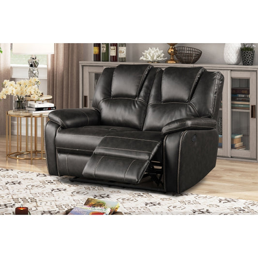 Power Recliner Love-Seat Breathable Air Leather w/ USB