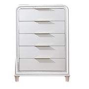 Bedroom Chest With 5 Drawers Storage Furniture - White