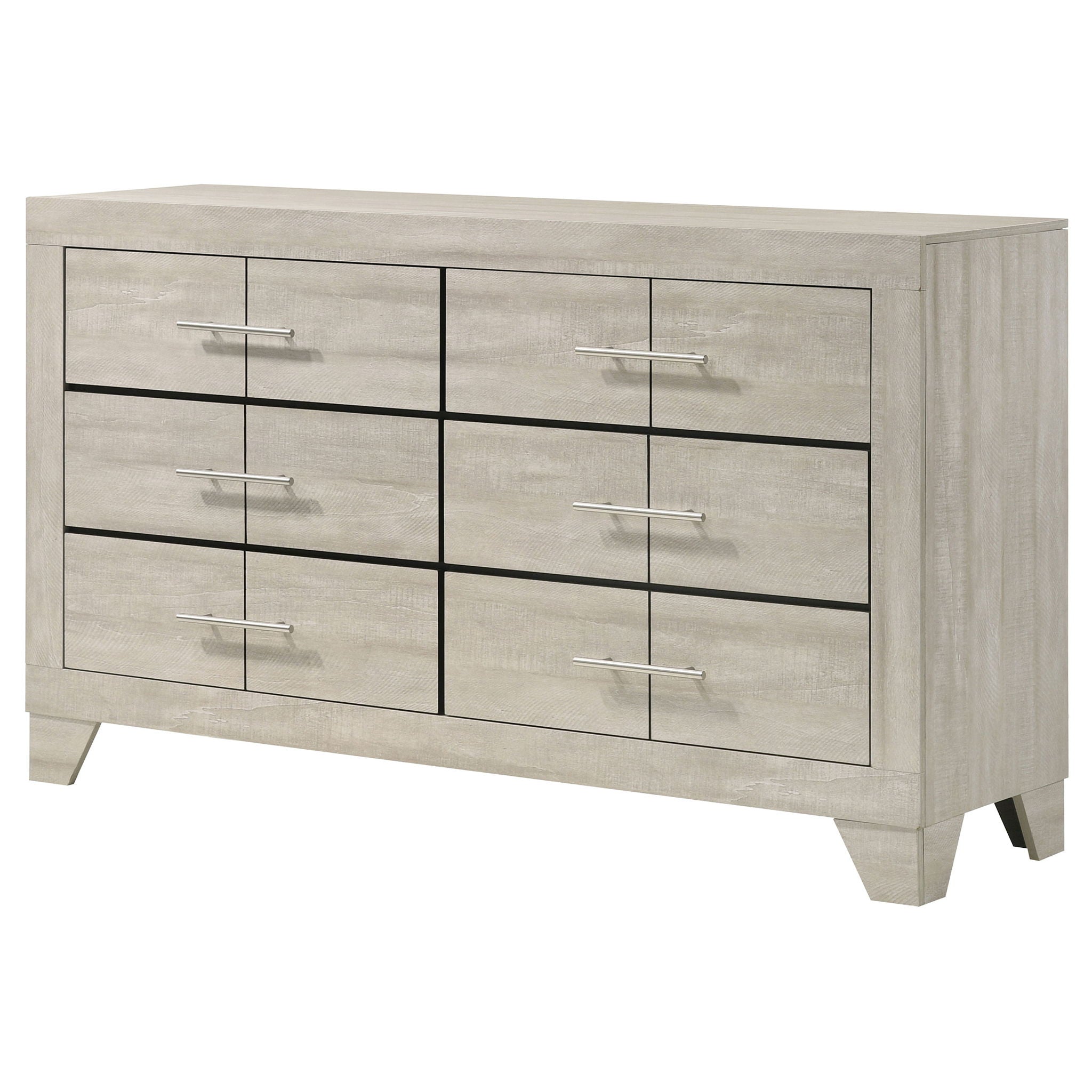 Strout - 6 Drawer Dresser - Cream