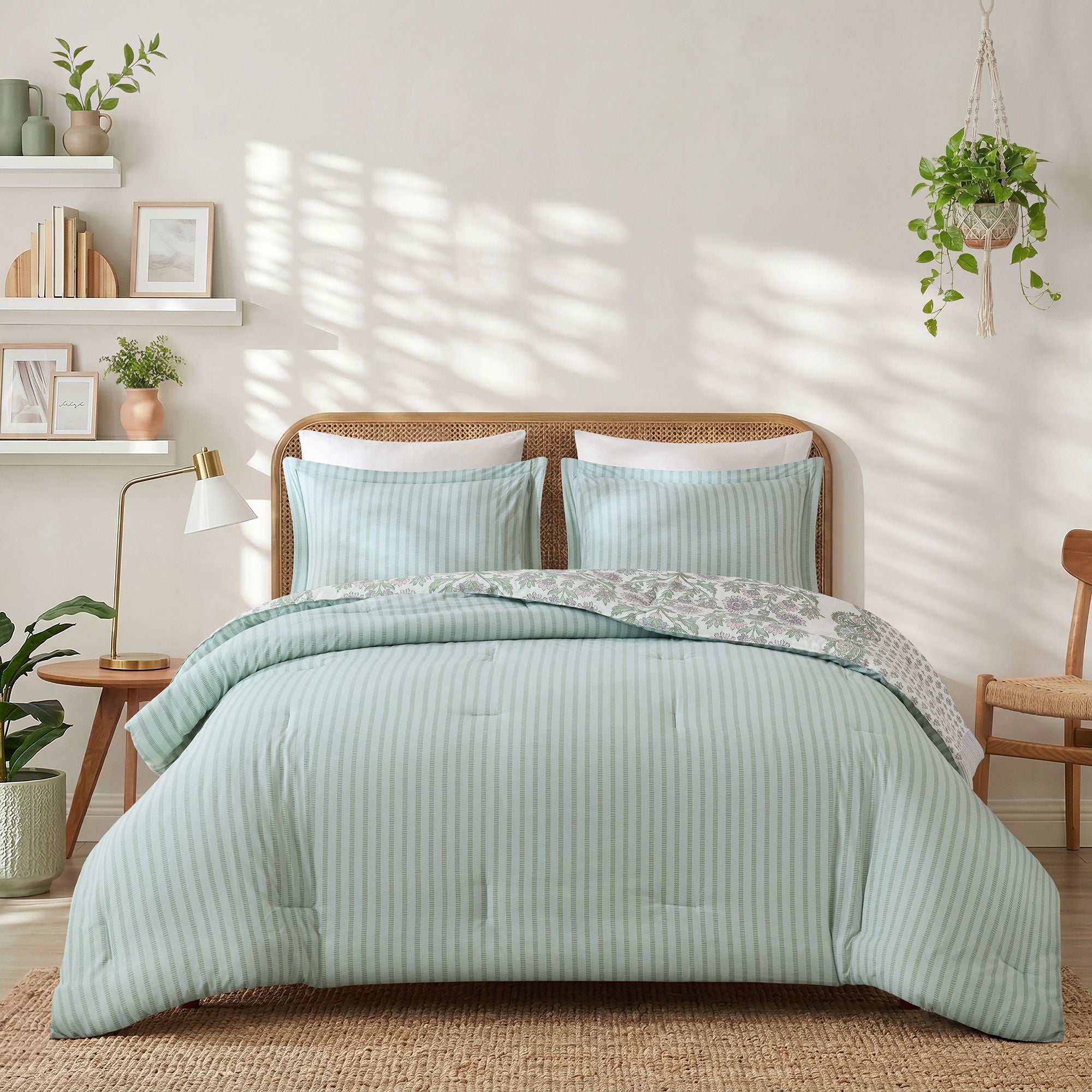 Tilly - Full/Queen Comforter Set - Green