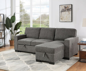 Estelle Sectional Sleeper with Chaise Storage