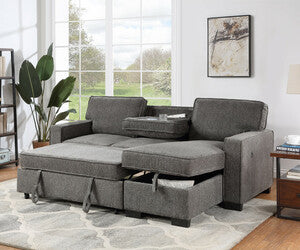 Estelle Sectional Sleeper with Chaise Storage