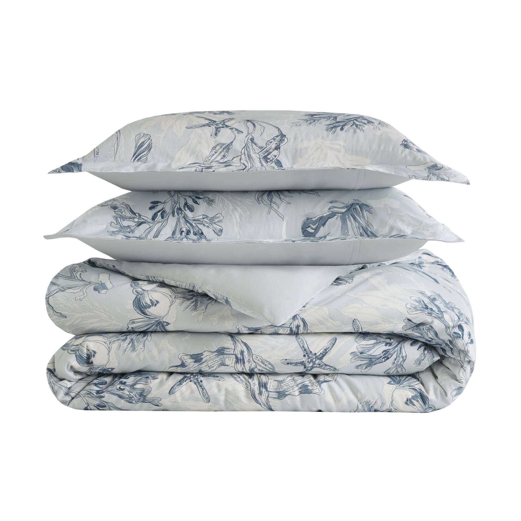 Fashion - King 100% Sateen Duvet Cover Set - Navy / Blue