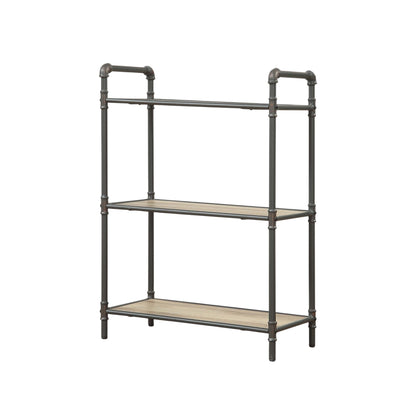Itzel - Antique Bookshelf - Gray / Oak