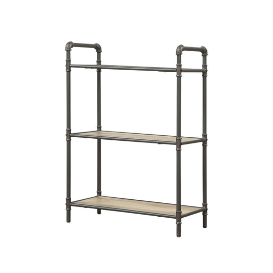 Itzel - Antique Bookshelf - Gray / Oak