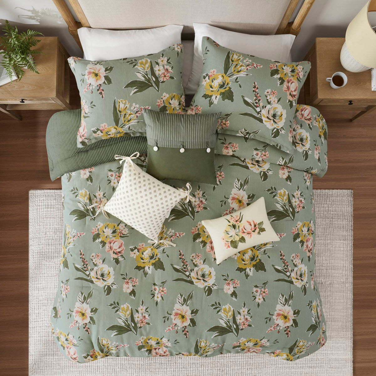 Salara - Comforter Set - Green
