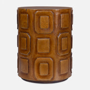 Alson - Geometric Accent Table - Dark Brown