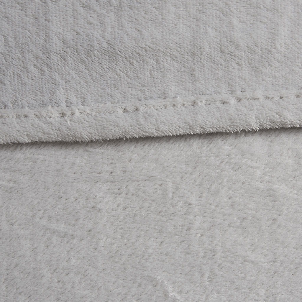 Microlight Plush - Oversized Blanket - Gray