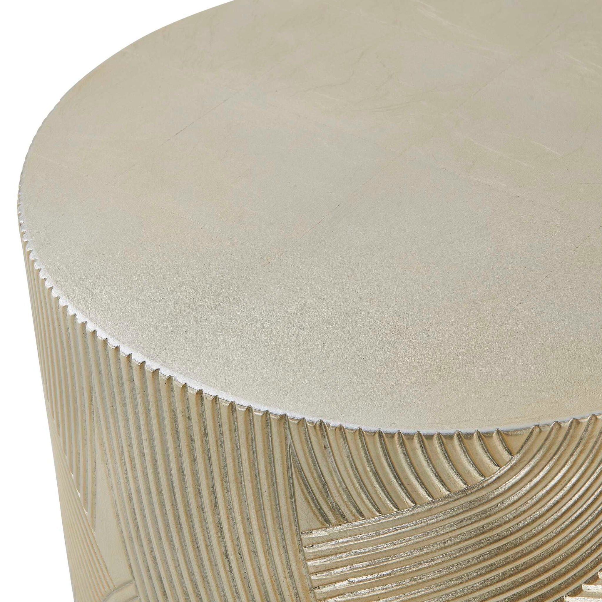 Cassandra - Drum Accent Table - Gold