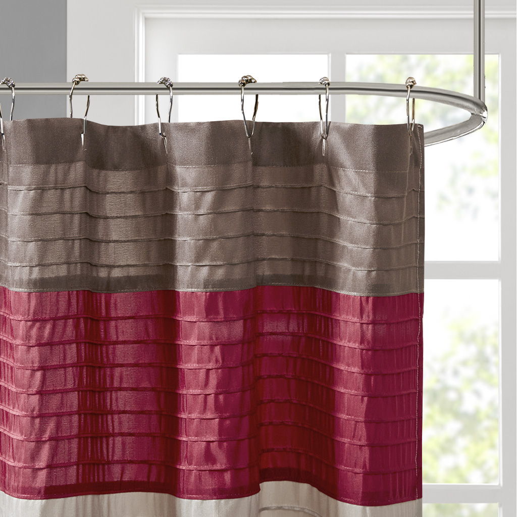 Amherst - Shower Curtain - Red