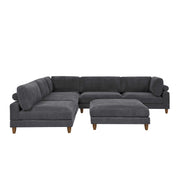 Modern Modular Sectional With Adjustable Back Support