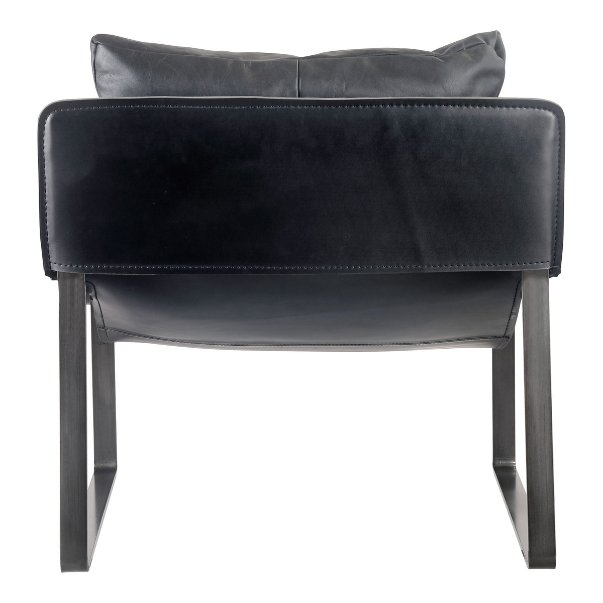 Connor - Leather Club Chair - Onyx Black