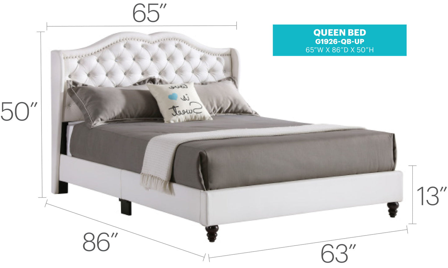 Upholstered Bed Transitional