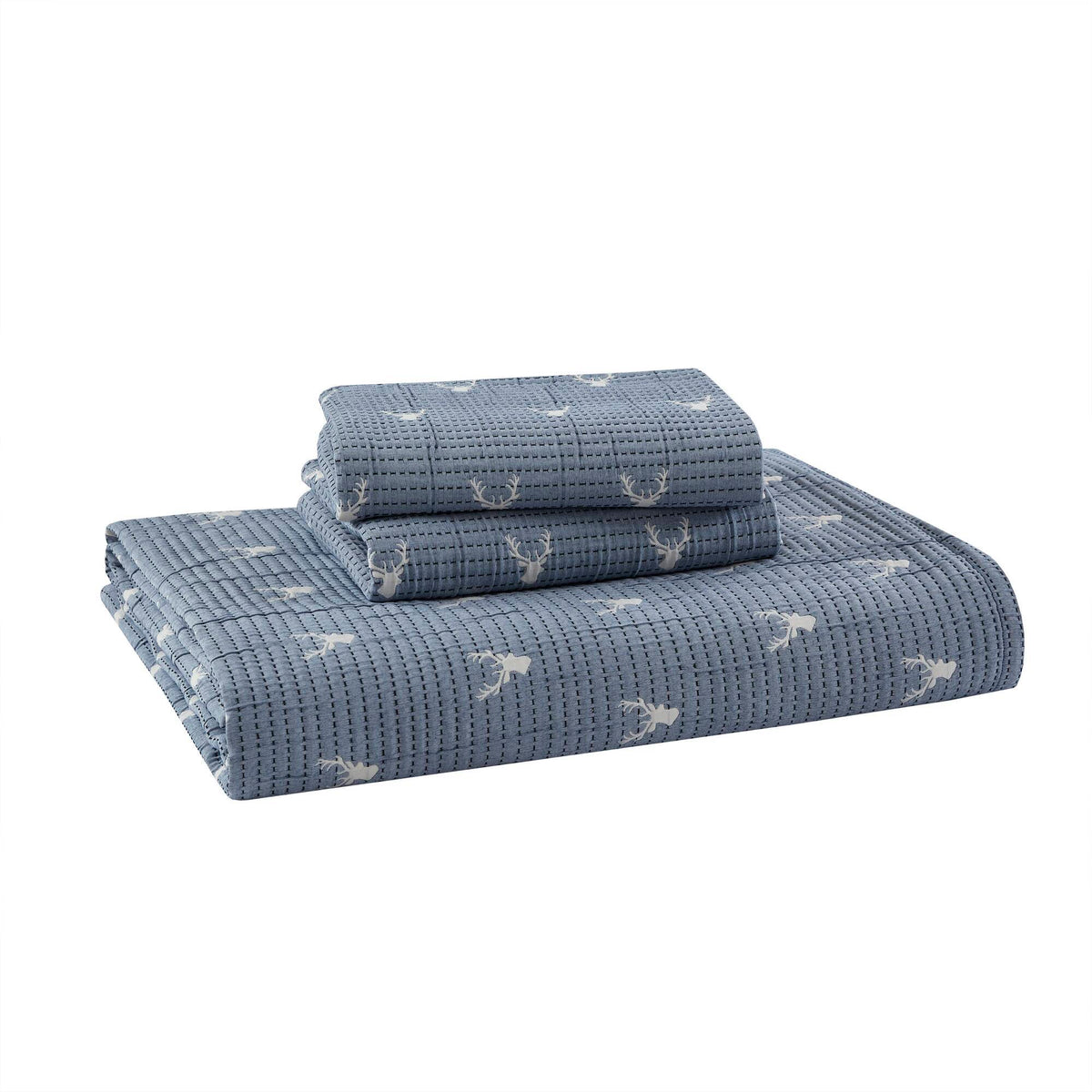 Keystone - Full/Queen Coverlet Set - Blue
