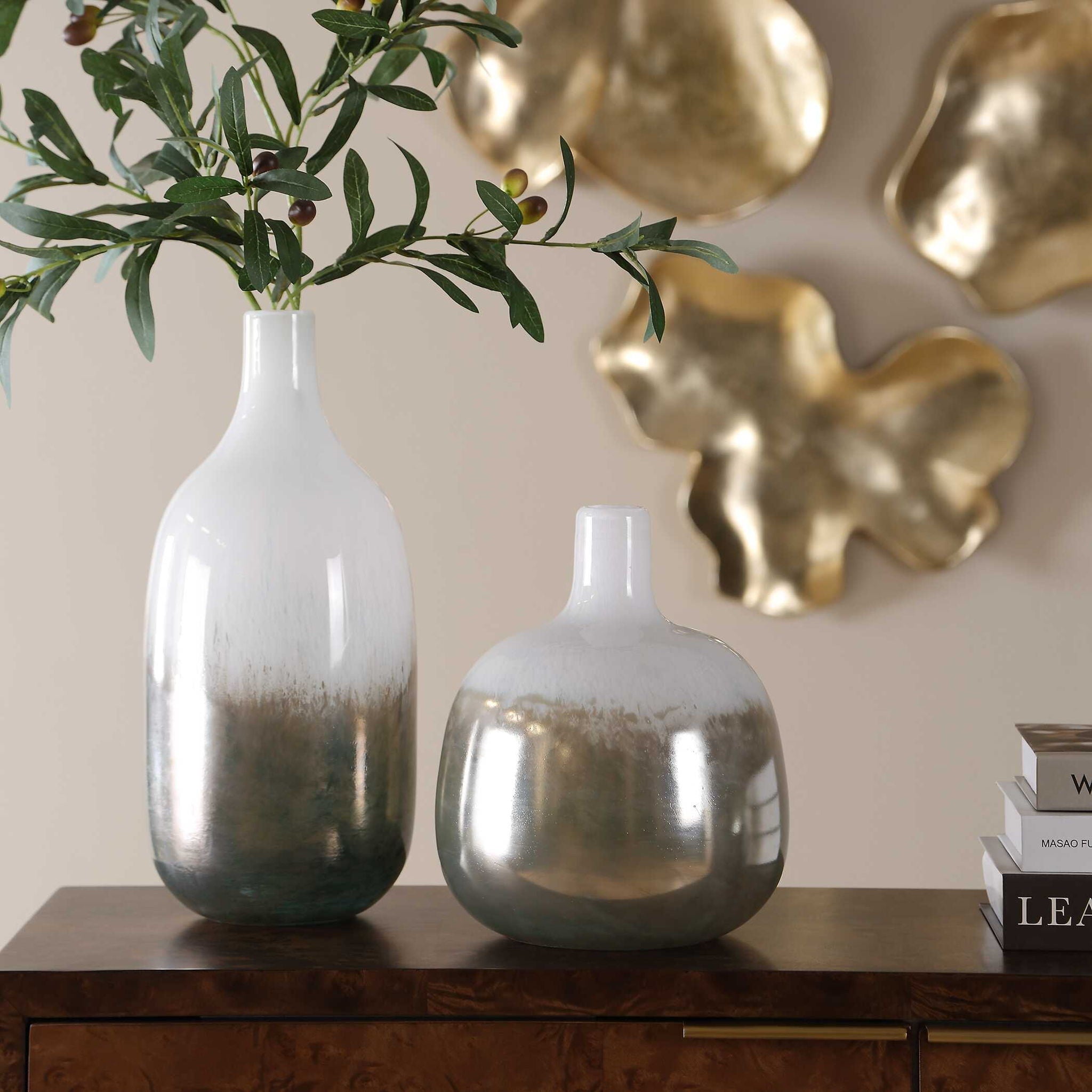 Cardoni - Vases (Set of 2) - Smoke / White