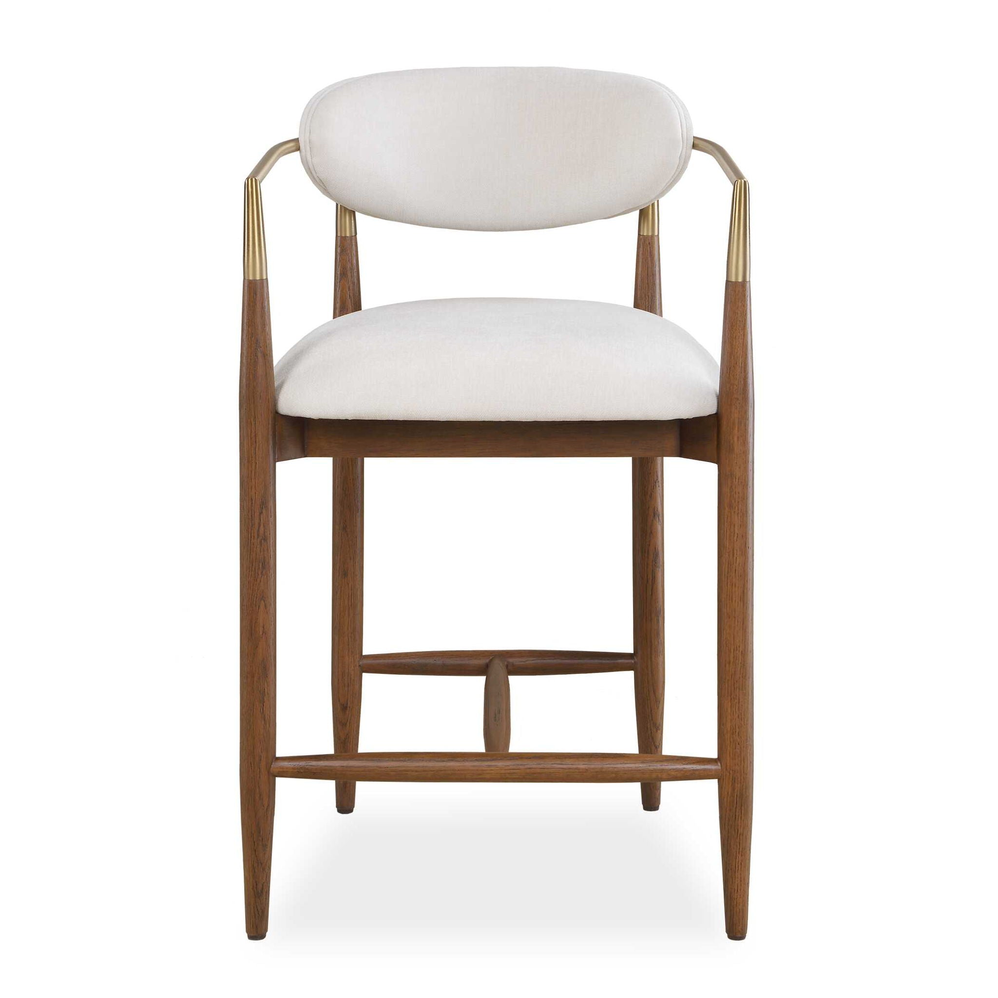Moxie - Counter Stool - Walnut / White