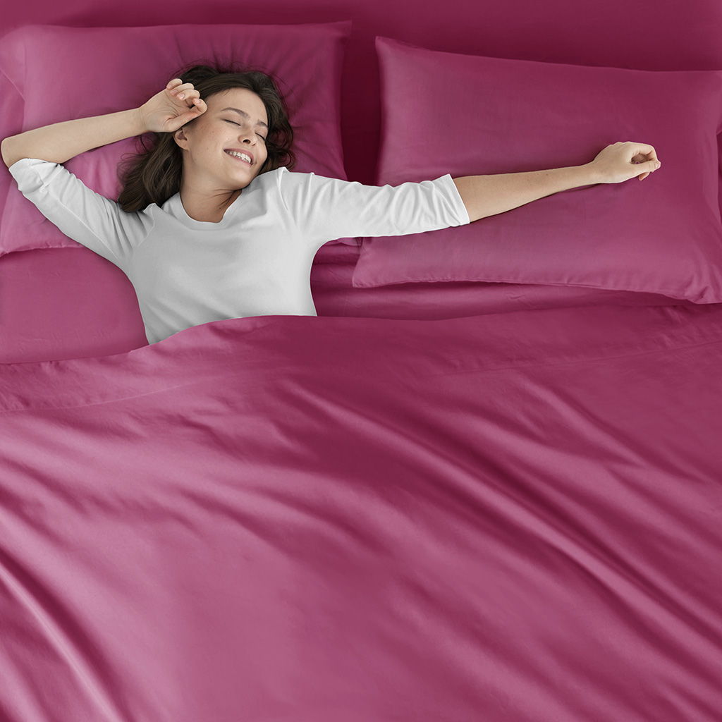 Microfiber - Twin Long All Season Wrinkle Free Sheet Set - Pink