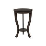 Accent End Table, 2 Tier, Traditional - Walnut